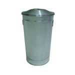 Galvaniz Kapaklı Çöp Kovası
