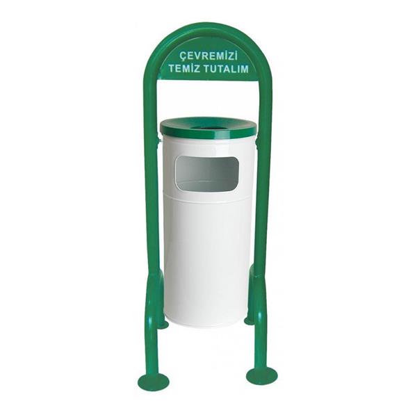 Bahçe Tip Boyalı Çöp Kovası
