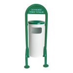 Bahçe Tip Boyalı Çöp Kovası