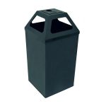 Kare Kapaklı Küllüklü Çöp Kovası