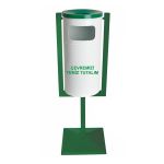 Paslanmaz Çelik Ayaklı Çöp Kovası