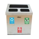 Geri Dönüşüm Çöp Kovası 3 Bölmeli