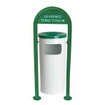 Bahçe Tip Boyalı Çöp Kovası