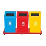 Boyalı Geri Dönüşüm Çöp Kova Grubu