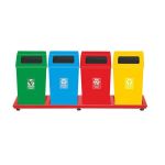 Boyalı Geri Dönüşüm Çöp Kova Grubu