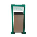 Paslanmaz Çelik Kare Çöp Kovası