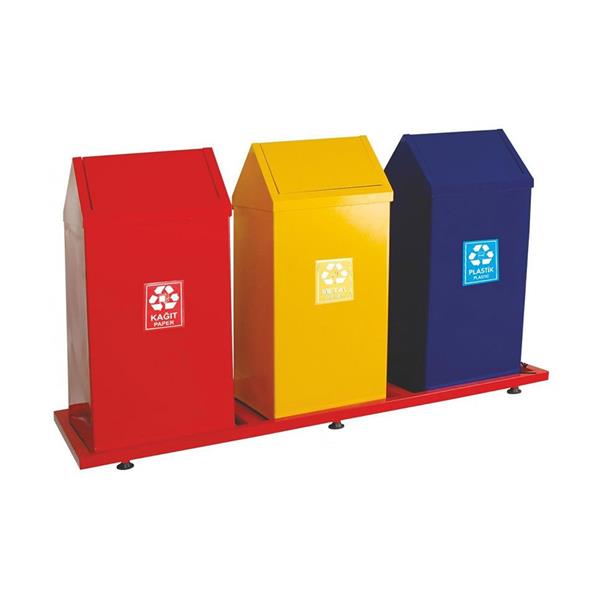 Çatı Kapaklı Geri Dönüşüm Çöp Kovası