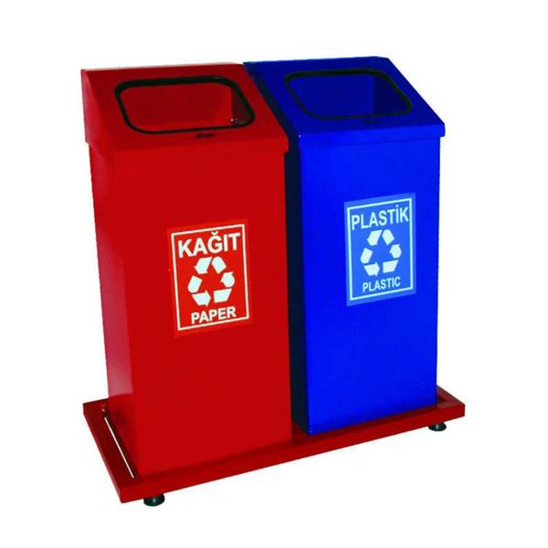 İkili Geri Dönüşüm Çöp Kovası
