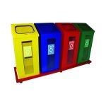 Kırılmaz Camlı Geri Dönüşüm Çöp Kovası