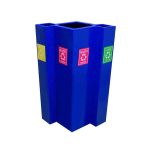 3'lü Boyalı Geri Dönüşüm Kovası