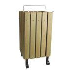 Çöp Kovası Ahşaplı Kare