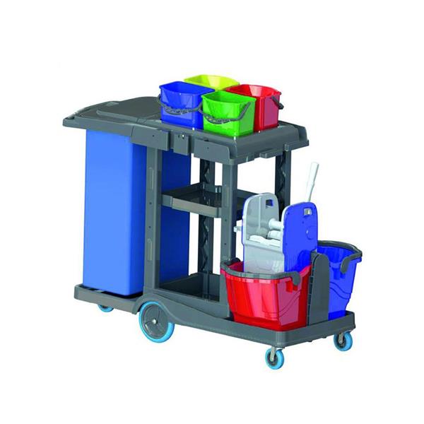 Kat Temizlik Arabası Pressli