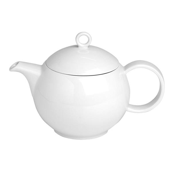 Porselen Zen Beyaz Kapaklı Demlik 800Cc 