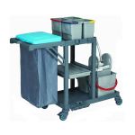 Plastik Temizlik Kat Arabası