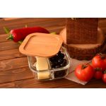 Lavi Kare Bölmeli Cam Saklama Kabı 740 ml