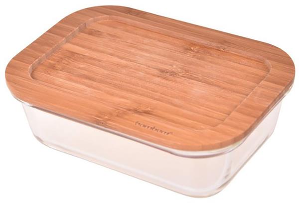 Lavi Dikdörtgen Cam Saklama Kabı 1040 ml