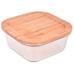 Bambum Lavi Kare Cam Saklama Kabı 320 ml