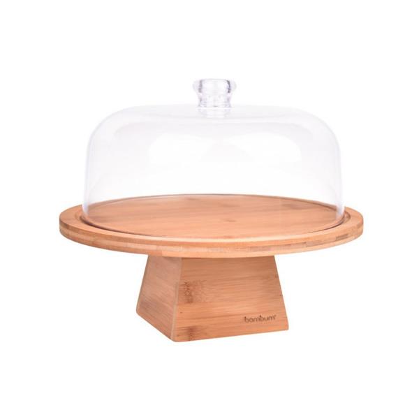 Tucas Akrilik Kapaklı Ayaklı Kek Fanusu