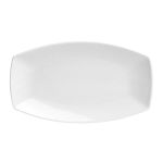 Porselen Square Beyaz Kayık Tabak 19Cm 