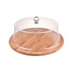 Carolin Akrilik Kapaklı Pasta Fanusu Yuvarlak - Küçük