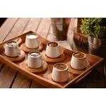 6 Kişilik Lilach Kahve Fincan Takımı