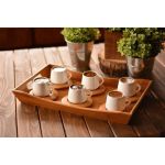 6 Kişilik Lilach Kahve Fincan Takımı