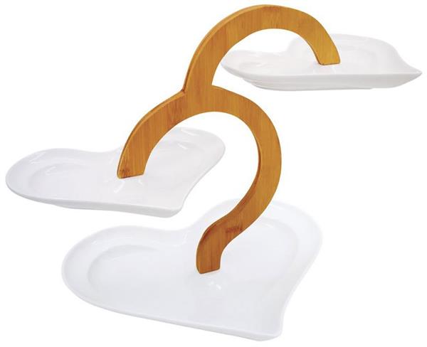 Tristan 3 Katlı Kalp Kurabiyelik