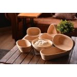 Puder Ekmek Mayalama Sepeti Kare 20 cm