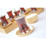 Silva 6'lı Kare Çay Tabağı