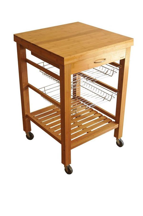 Bambu Mutfak Arabası
