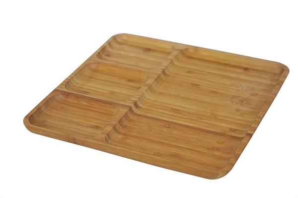 Bambu 4 Bölmeli Sunum Tabağı