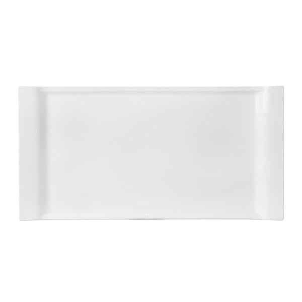 Porselen Trendy Beyaz Düz Tabak 20X28Cm 