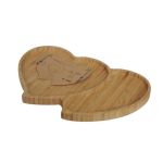 Amor İkili Kalp Tepsi