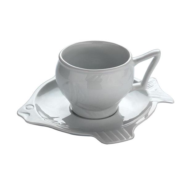 Porselen Balık Çay Fincan Takımı