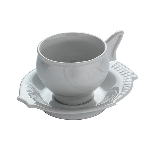 Porselen Balık Kahve Fincan Takımı