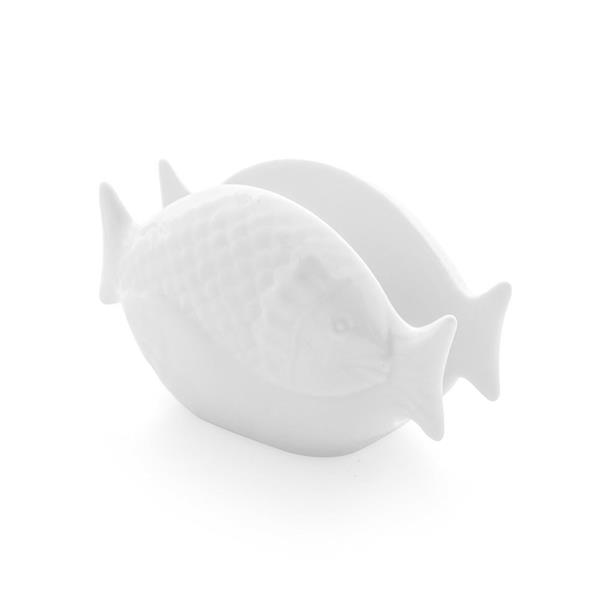 Porselen Denizden Gelenler Balık Peçetelik 13 cm