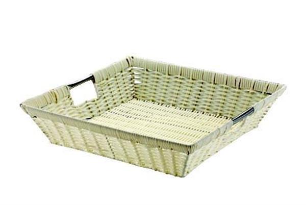 Açık Büfe Plastik Kare Ekmek Sepeti 45x45 cm