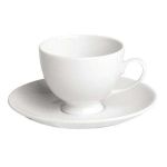 Porselen Beyaz Tabaklı Kahve Fincanı 80C